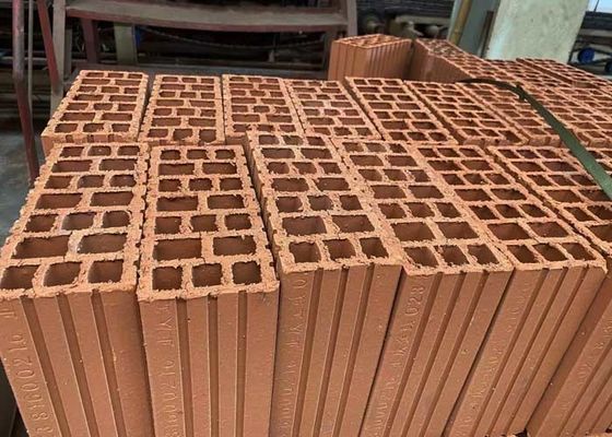 Автоматическая производственная линия для изготовления глиняных полых блоков с туннельной сушилкой и большой мощностью 800 тонн в день