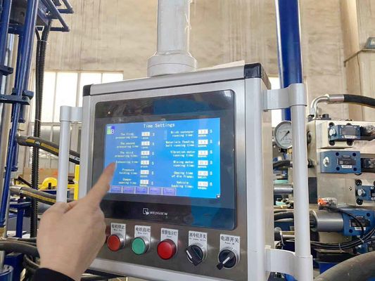 Высокое давление 20 - 1200 т Синий гидравлический пресс для изготовления изоляционных кирпичей и огнеупорных кирпичей.